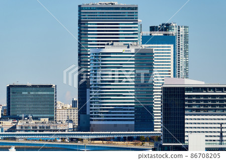 Tokyo Bay Bay Area Seaside Subcenter Toyosu Coastal Scenery Tokyo Bay Bay Area Seaside Subcenter Toyosu Coastal Scenery 86708205
