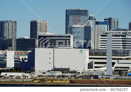 Tokyo Bay Bay Area Seaside Subcenter Toyosu Coastal Scenery Tokyo Bay Bay Area Seaside Subcenter Toyosu Coastal Scenery 86708207