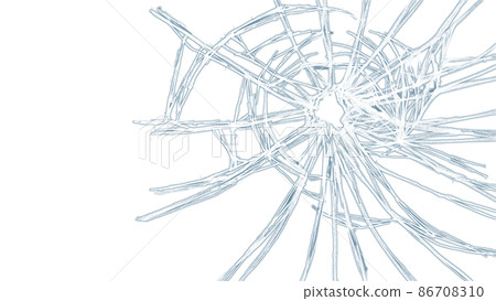 像蜘蛛網一樣的碎玻璃 86708310