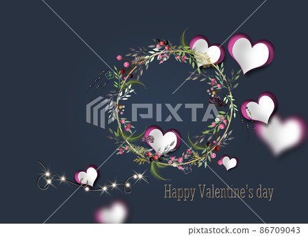 Love card design with paper heart Love card design with paper heart 86709043