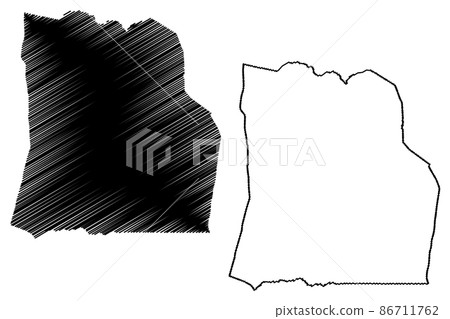 Duplin County, North Carolina State (U.S. county, United States of America, USA, U.S., US) map vector illustration, scribble sketch Duplin map 86711762