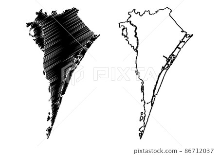 New Hanover County, North Carolina State (U.S. county, United States of America, USA, U.S., US) map vector illustration, scribble sketch New Hanover map New Hanover County, North Carolina State (U.S. county, United States of America, USA, U.S., US) map vector illustration, scribble sketch New Hanover map 86712037