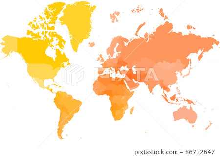 Colorful political map of World. 86712647