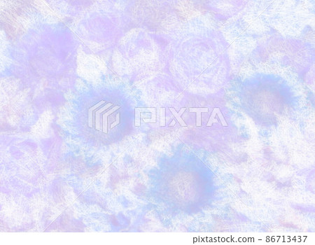 Purple roses and gerberas painted in pastel Purple roses and gerberas painted in pastel 86713437