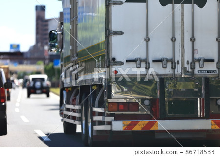Logistics truck image Logistics truck image 86718533