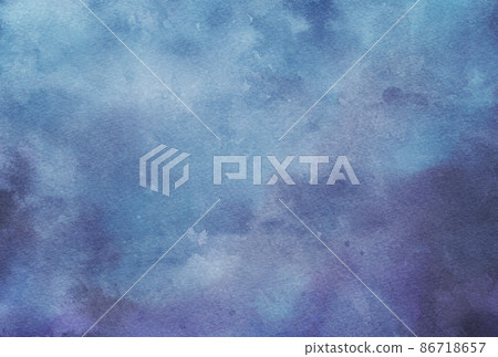 Background material_watercolor texture_navy 86718657
