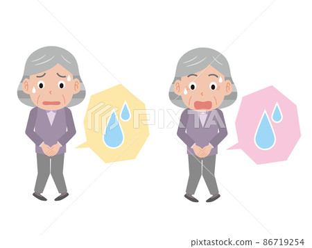 老年婦女尿失禁不耐煩 86719254