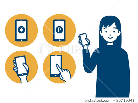 網上支付插畫素材 網上支付插畫素材 86719341