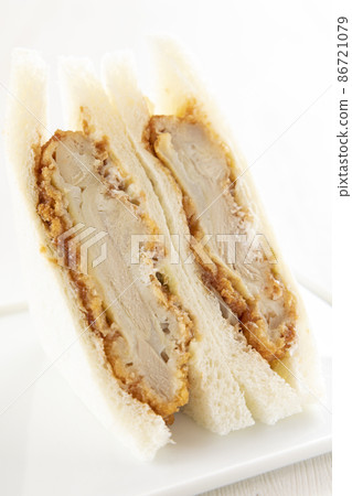 Delicious chicken cutlet sandwich Delicious chicken cutlet sandwich 86721079