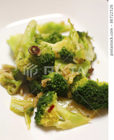 大蒜炒西蘭花 大蒜炒西蘭花 86722526