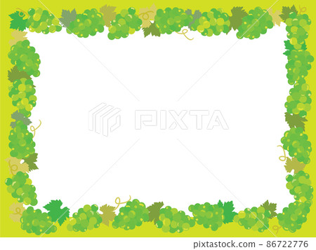 Grape frame illustration 86722776