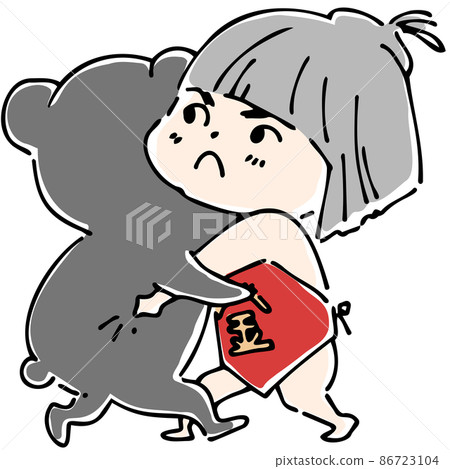 金太郎與黑熊相撲 86723104