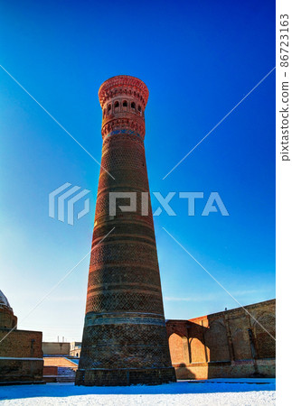 Mosque Kalyan minaret as part of Po-i-Kalyan complex Bukhara, Uzbekistan 86723163