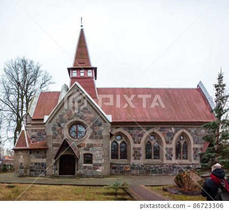 Church of the Kazan Icon of the Mother of God (Kirch Palmniken). Yantarny village, Kaliningrad region. Russia Church of the Kazan Icon of the Mother of God (Kirch Palmniken). Yantarny village, Kaliningrad region. Russia 86723306