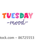 Short phrase for blog, social media post, banner or posrer. Colorful simple handwritten lettering. Hand drawn text in funny kids style. Print for T-shirts, slogan. Cute vector illustration 86725553