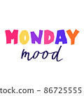 Short phrase for blog, social media post, banner or posrer. Colorful simple handwritten lettering. Hand drawn text in funny kids style. Print for T-shirts, slogan. Cute vector illustration 86725555