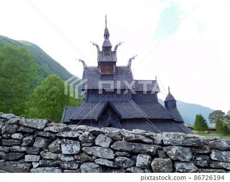 Stave Church in Borgund, Norway Stave Church in Borgund, Norway 86726194