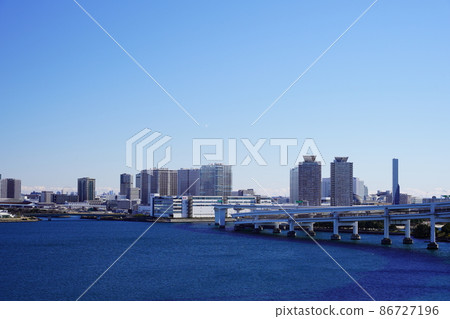Bay area Tokyo Bay coastal scenery Bay area Tokyo Bay coastal scenery 86727196