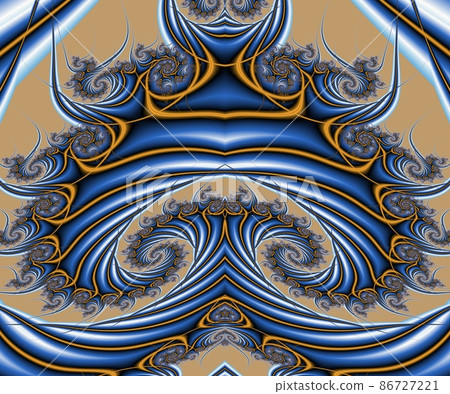 Computer generated abstract colorful fractal artwork 86727221