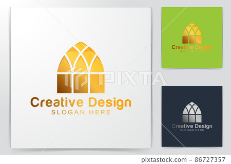 luxury gold tower, dome, mosque logo Ideas. Inspiration logo design. Template Vector Illustration. Isolated On White Background luxury gold tower, dome, mosque logo Ideas. Inspiration logo design. Template Vector Illustration. Isolated On White Background 86727357