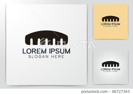comb logo Ideas. Inspiration logo design. Template Vector Illustration. Isolated On White Background comb logo Ideas. Inspiration logo design. Template Vector Illustration. Isolated On White Background 86727363