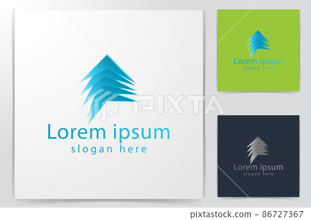 abstract arrow logo Ideas. Inspiration logo design. Template Vector Illustration. Isolated On White Background abstract arrow logo Ideas. Inspiration logo design. Template Vector Illustration. Isolated On White Background 86727367