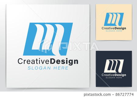 Initial am letter logo with creative modern Vector Image