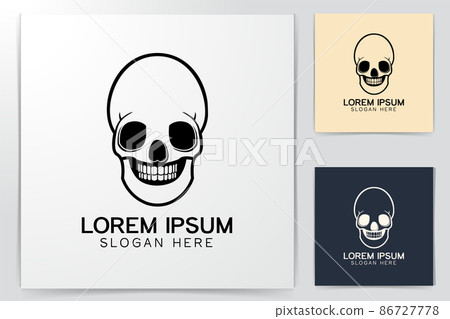 skull bones logo Ideas. Inspiration logo design. Template Vector Illustration. Isolated On White Background skull bones logo Ideas. Inspiration logo design. Template Vector Illustration. Isolated On White Background 86727778