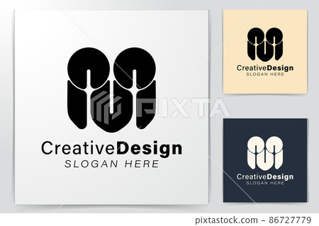 Initial letter M Modern Logo Ideas. Inspiration logo design. Template Vector Illustration. Isolated On White Background 86727779