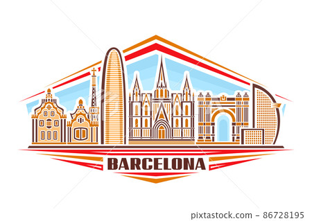 Vector illustration of Barcelona 86728195