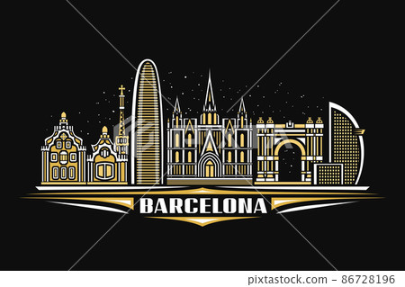 Vector illustration of Barcelona 86728196