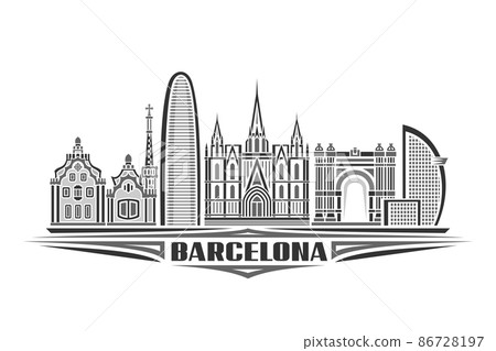 Vector illustration of Barcelona 86728197