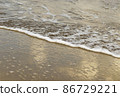 Sand of Beach and Soft Wave background, Copyspace 86729221