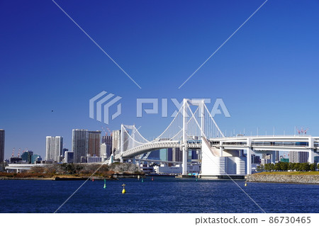 Tokyo Waterfront City Tokyo Bay and Rainbow Bridge Tokyo Waterfront City Tokyo Bay and Rainbow Bridge 86730465