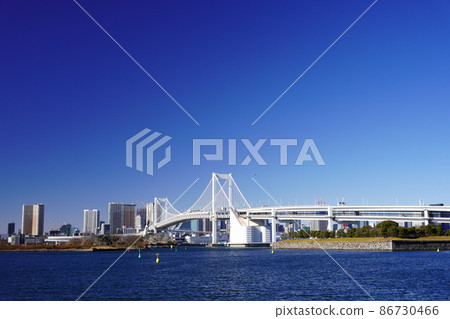 東京海濱城市東京灣和彩虹橋 86730466