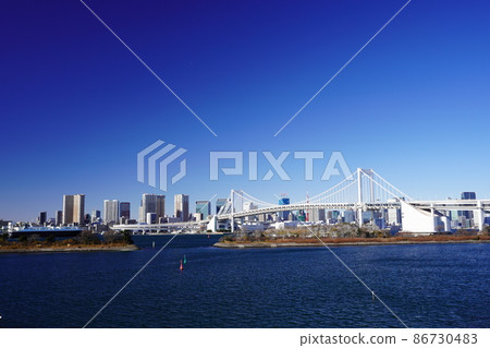 Tokyo Waterfront City Tokyo Bay and Rainbow Bridge Tokyo Waterfront City Tokyo Bay and Rainbow Bridge 86730483