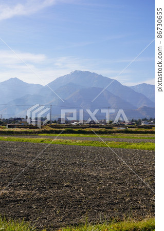 Reishoji is a Soto sect temple located in Omachi City, Nagano Prefecture, at the foot of the Northern Alps. It is the north seen from the surrounding area. 86730655