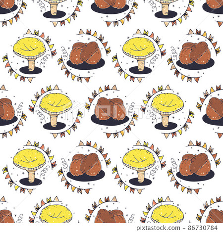 Acorns and mushrooms Acorns and mushrooms 86730784