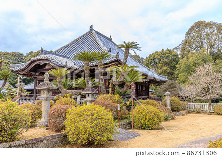 Buzen-Zenkoji Temple in winter, Usa City, Oita Prefecture Buzen-Zenkoji Temple in winter, Usa City, Oita Prefecture 86731306