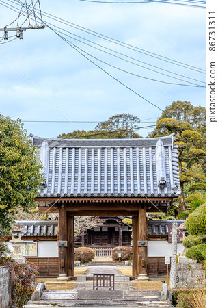 Buzen-Zenkoji Temple in winter, Usa City, Oita Prefecture Buzen-Zenkoji Temple in winter, Usa City, Oita Prefecture 86731311