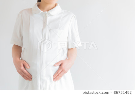 工作的懷孕護士複製空間 86731492