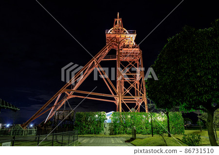 Illuminated shaft turret Tagawa City Coal Memorial Park Tagawa City, Fukuoka Prefecture Illuminated shaft turret Tagawa City Coal Memorial Park Tagawa City, Fukuoka Prefecture 86731510