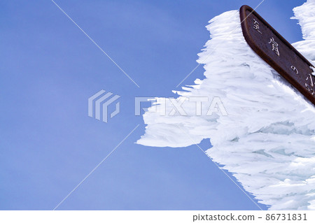 Tanigawadake signpost shrimp tail Tanigawadake signpost shrimp tail 86731831