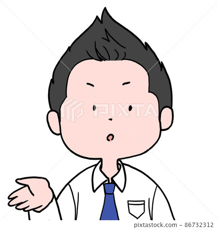 Male loose character illustration Salaryman Pokan present Male loose character illustration Salaryman Pokan present 86732312