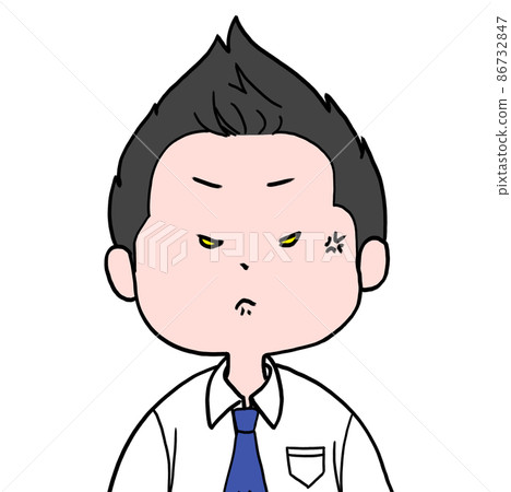 鬆散的男性人物插圖生氣 鬆散的男性人物插圖生氣 86732847