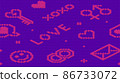 Seamless love bricks, abstract background illustration. Repeatable love bricks vector pattern. Valentines day, Mothers day, wedding, love and romantic events. 86733072