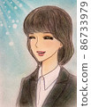 A new member of society full of fresh hope 86733979