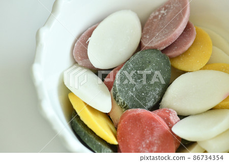 Korean food. Korean rice cake soup. New Year's food Korean food. Korean rice cake soup. New Year's food 86734354