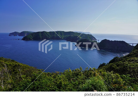 從越色島的矢尻展望台眺望 86735214