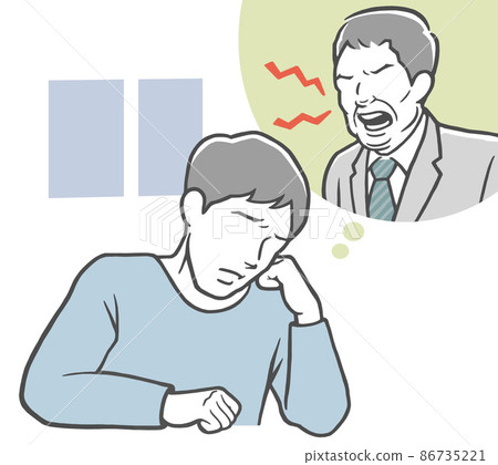 一個因為老闆的壓力而睡不著覺的年輕人 86735221